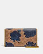Callie Foldover Chain Clutch In Signature Canvas With Kaffe Fassett Print
