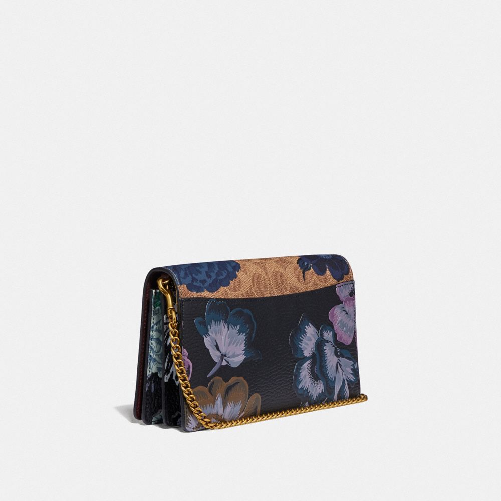 Riley chain clutch with heritage floral print hot sale