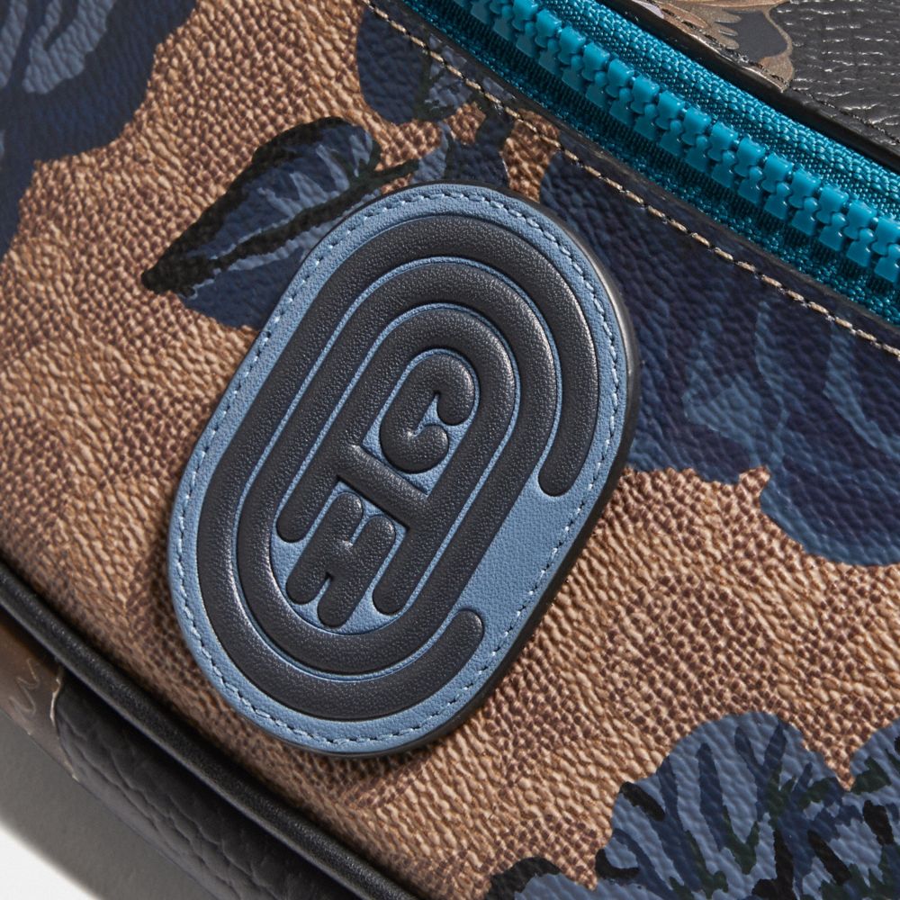 Coach Mini Rivington offers Belt Bag In Signature Canvas With Kaffe Fassett Print