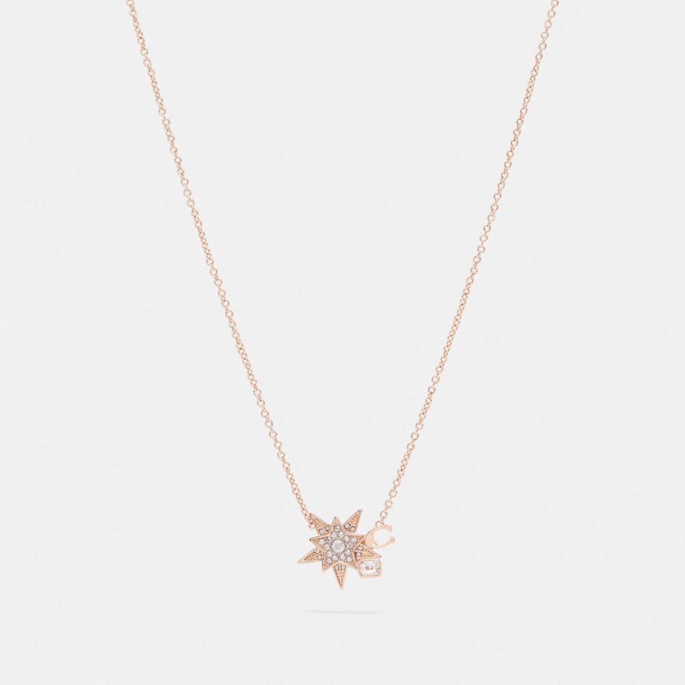 Coach star store necklace