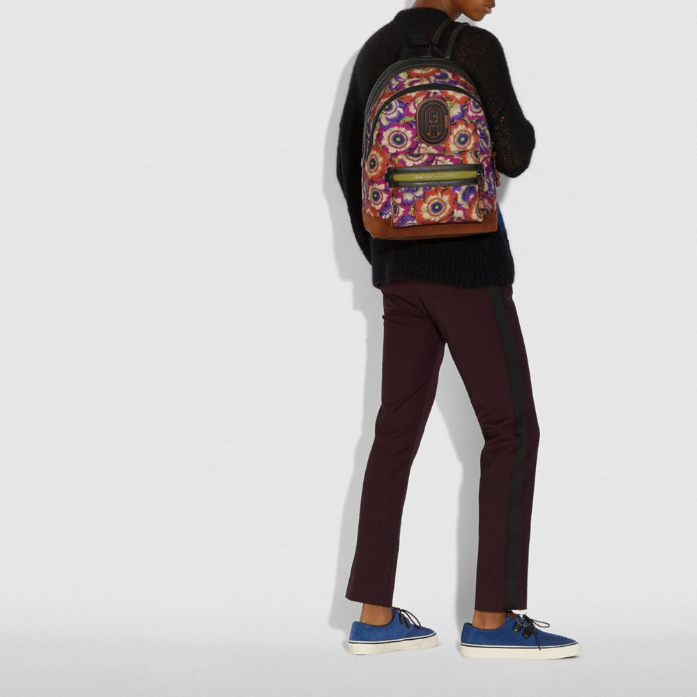 Academy Backpack With Kaffe Fassett Print And Coach Patch