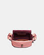 COACH®,COACH X TABITHA SIMMONS CROSSBODY 17,Leather,Pewter/Light Blush,Inside View,Top View