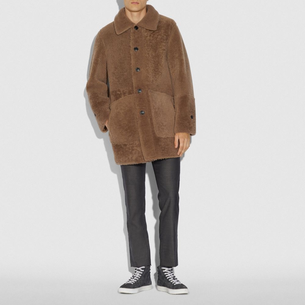 COACH®,Reversible Shearling Coat,,Scale View