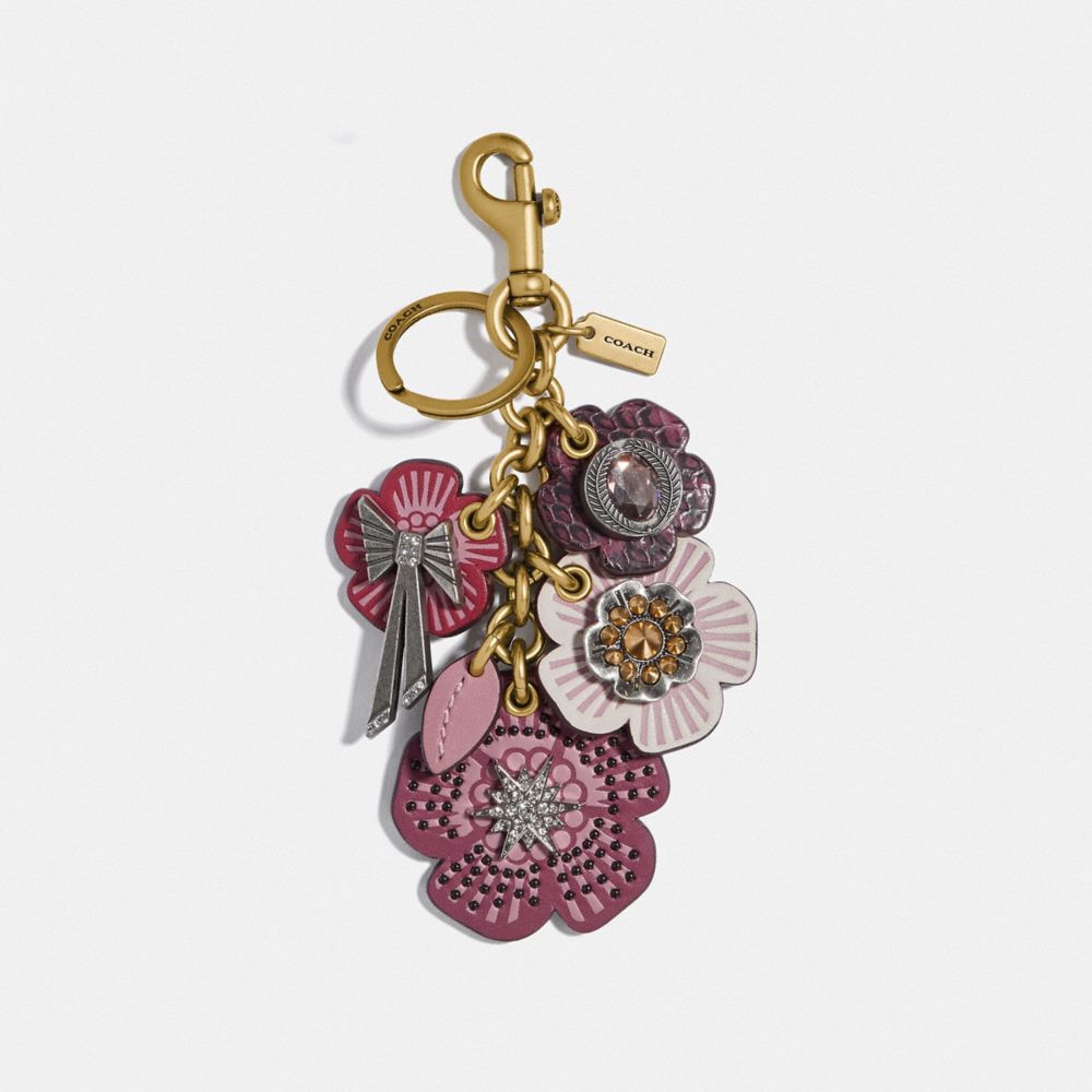 Tea Rose Star Cluster Bag Charm