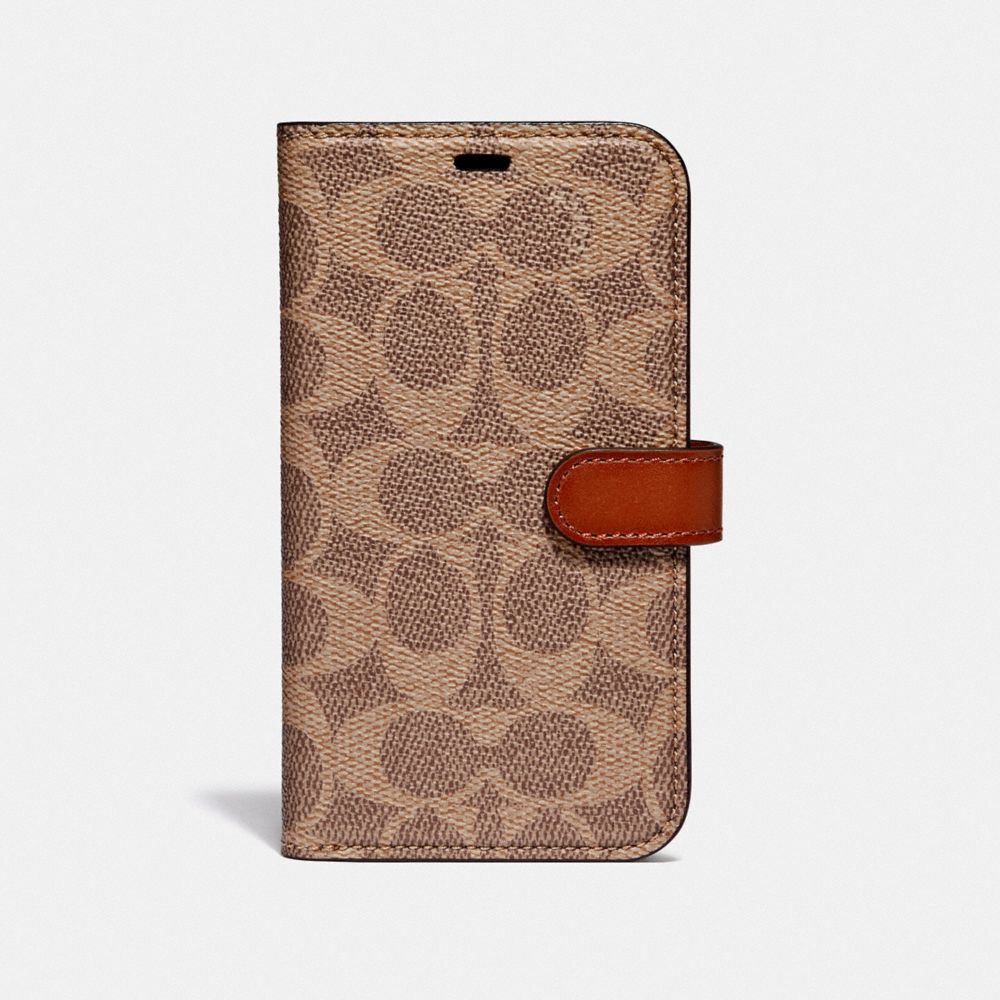 Iphone X/Xs Folio In Signature Canvas