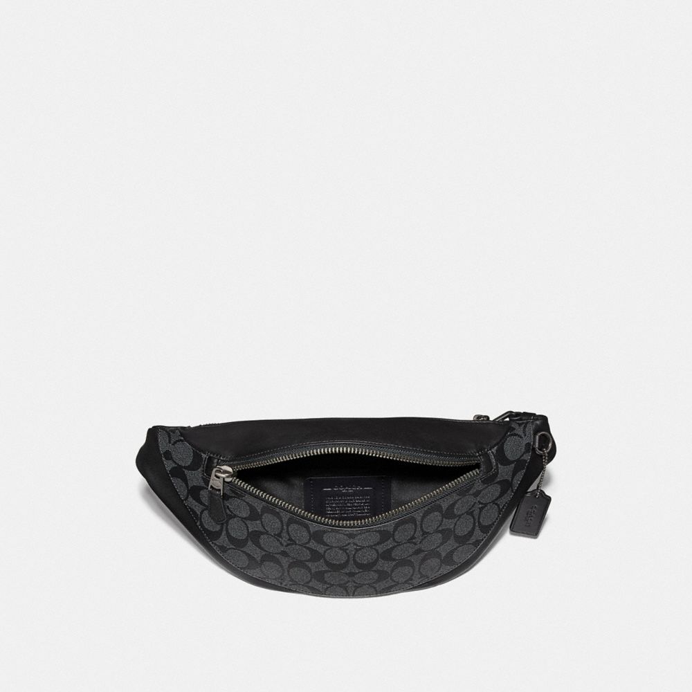 COACH Monogram Belt Bag in Black for Men