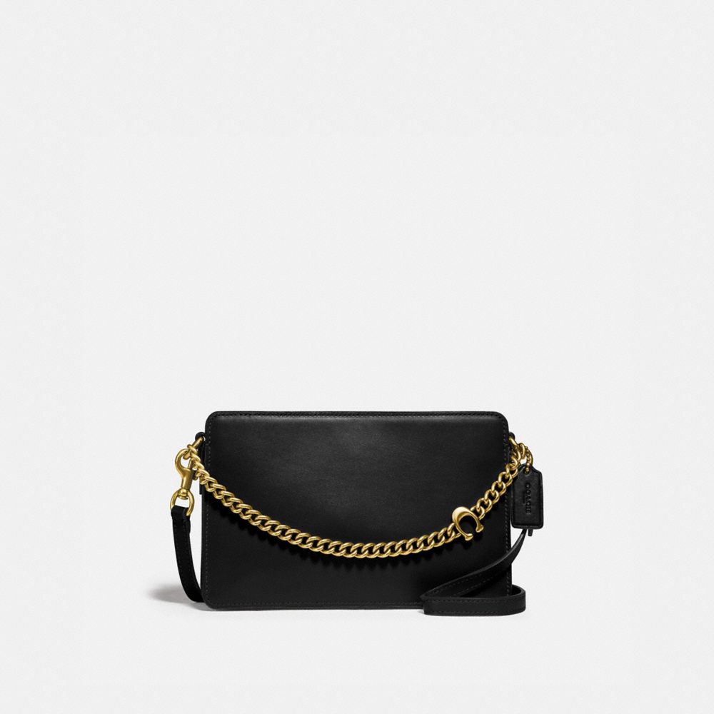 black crossbody bag with chain