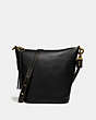 COACH®,DUFFLE,Leather,X-Large,Brass/Black,Front View