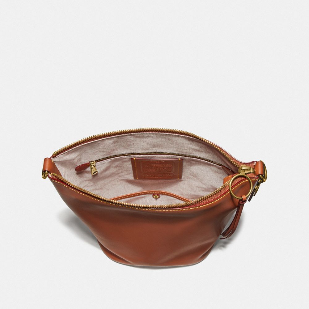 COACH®,DUFFLE,Cuir,Laiton/Brun 1941,Inside View,Top View