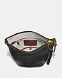 COACH®,DUFFLE 20,Leather,Medium,Brass/Black,Inside View,Top View