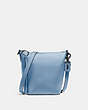 COACH®,DUFFLE 20,Leather,Medium,Pewter/Cornflower,Front View