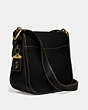 COACH®,COURIER BAG,Glovetan Leather,Medium,Brass/Black,Angle View