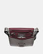 COACH®,COURIER BAG,Glovetan Leather,Medium,Pewter/Heather Grey,Inside View,Top View