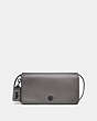 COACH®,DINKY,Leather,Mini,Pewter/Heather Grey,Front View