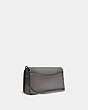 COACH®,DINKY,Leather,Mini,Pewter/Heather Grey,Angle View