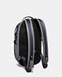 COACH®,PACER BACKPACK WITH COACH PATCH,Smooth Leather,Large,Black Copper/Heather Grey,Angle View
