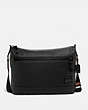 COACH®,PACER MESSENGER,Smooth Leather,Black Copper/Black,Front View