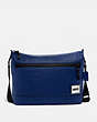 COACH®,PACER MESSENGER,Smooth Leather,Black Copper/Sport Blue,Front View