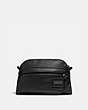 COACH®,PACER SPORT PACK WITH COACH PATCH,Leather,Medium,Black Copper/Black,Front View