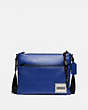 COACH®,PACER CROSSBODY WITH COACH PATCH,Leather,Mini,Black Copper/Sport Blue,Front View