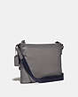 COACH®,PACER CROSSBODY,Leather,Mini,Black Copper/Heather Grey,Angle View