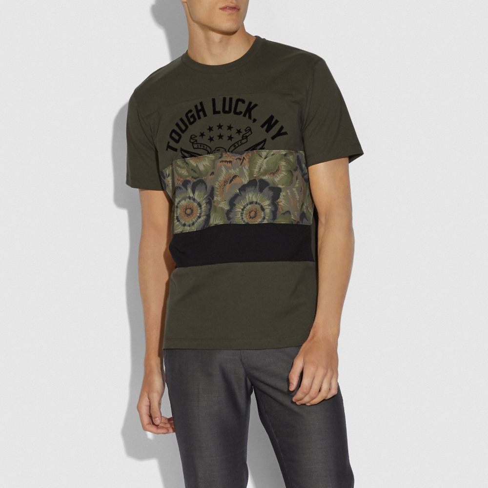 Tough Luck Patchwork T Shirt With Kaffe Fassett Print