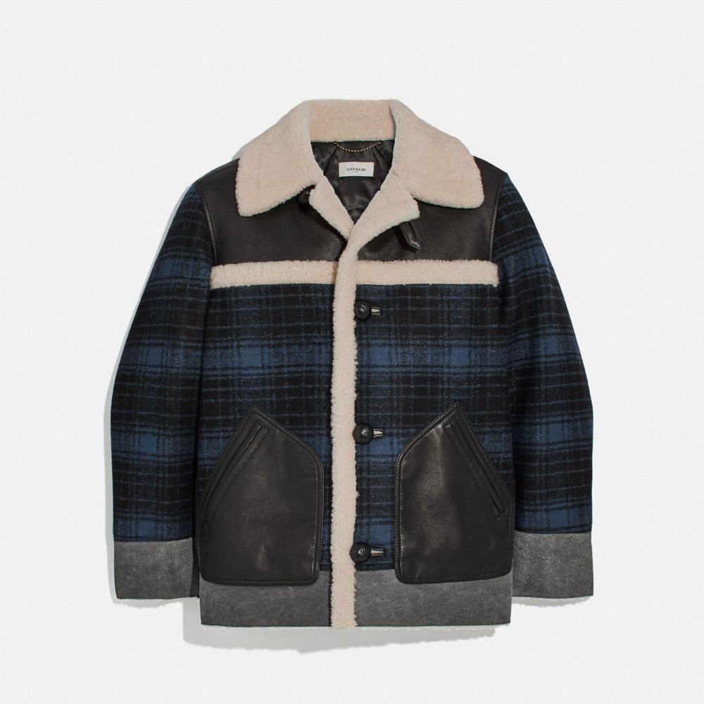 Coach hotsell plaid jacket