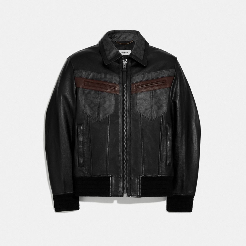 Saint laurent hotsell signature motorcycle jacket