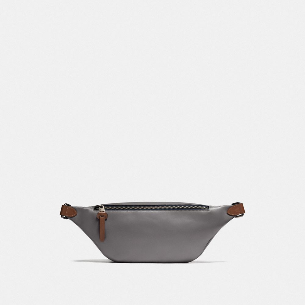 COACH®,Rivington Belt Bag In Reflective Signature Leather,,Back View