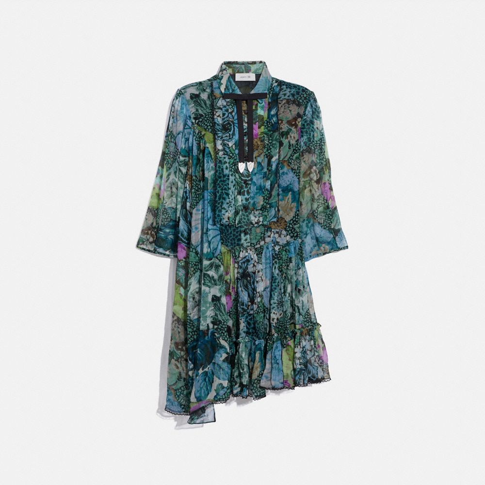 Robe asymétrique à imprimé Kaffe Fassett