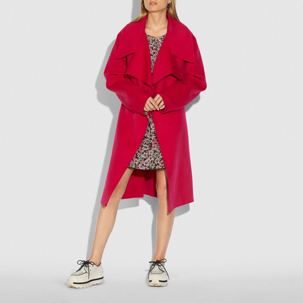 Coach wool hot sale coat