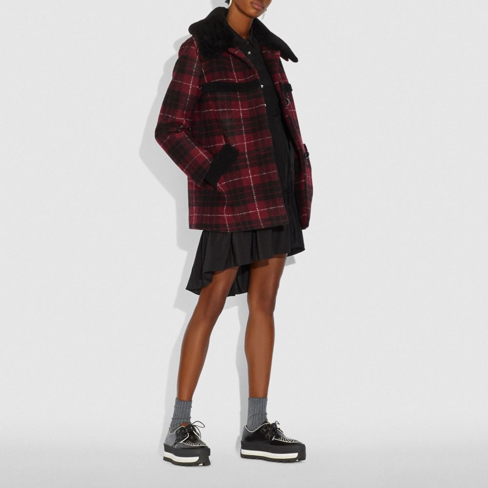 Coach 2025 plaid coat