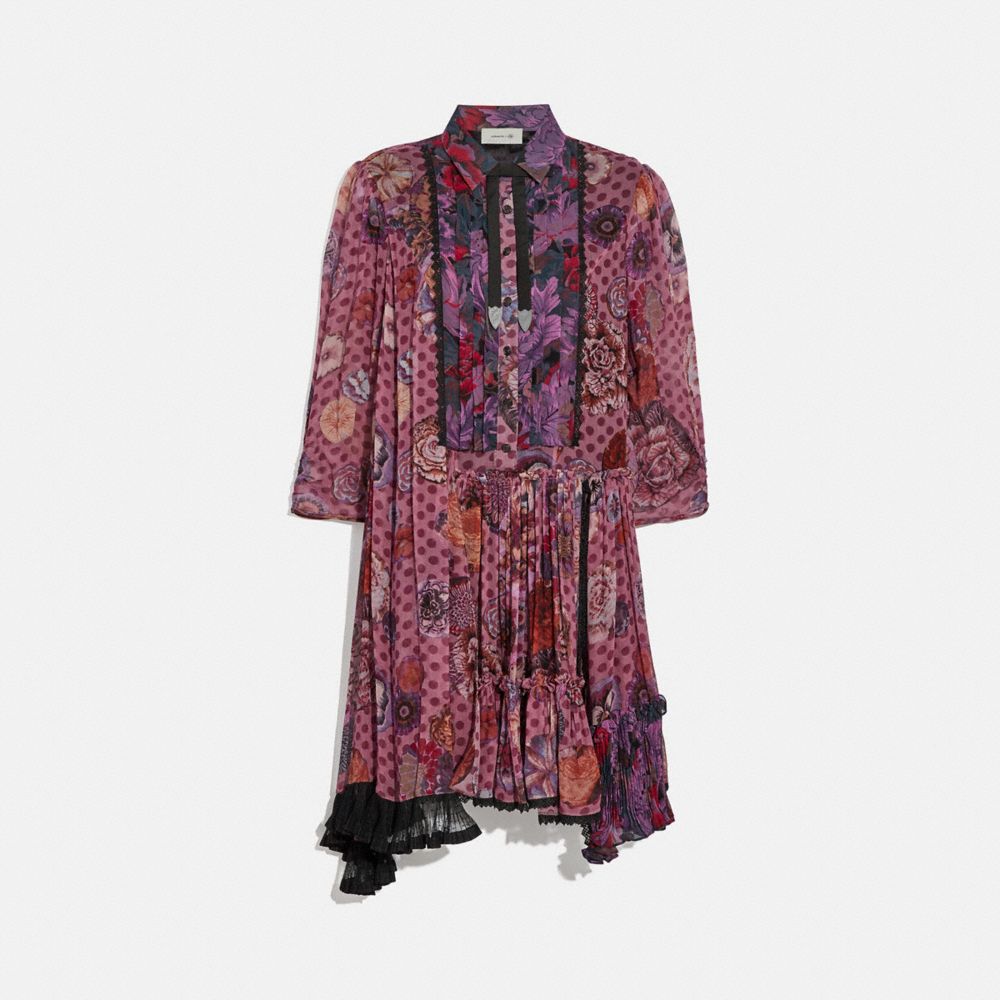 Asymmetrical Dress With Kaffe Fassett Print