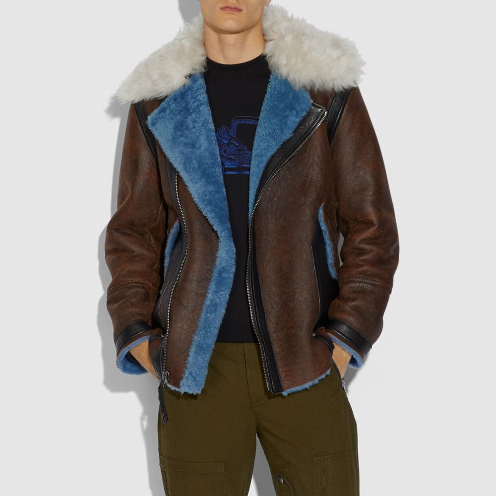 COACH®: Shearling Aviator Jacket