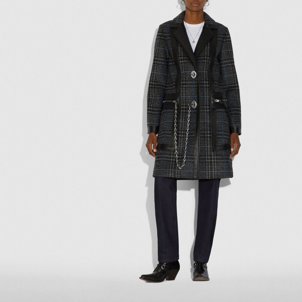COACH®  Wool Chester Coat