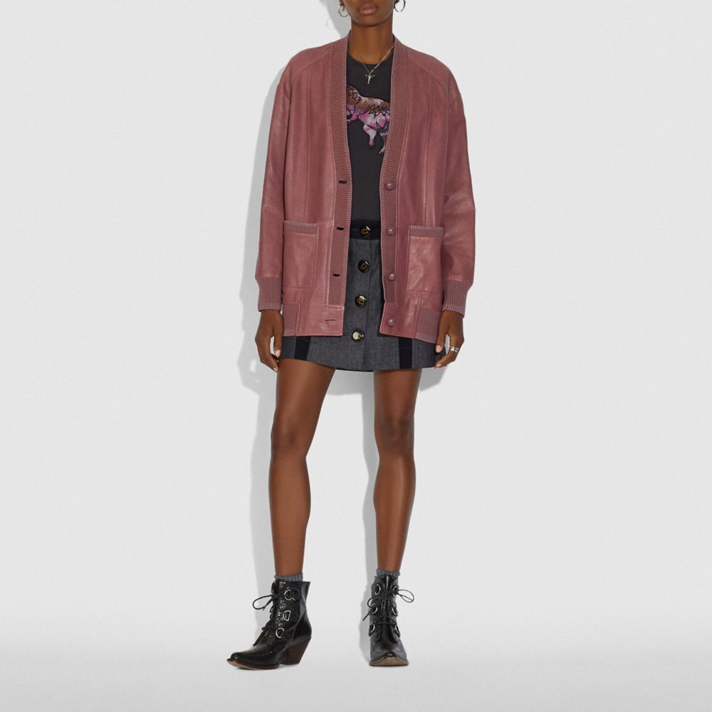 トップス SANONY LEATHER CARDIGAN 81XB2zWic6L._UY350_.jpg