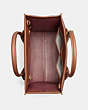 COACH®,CASHIN CARRY TOTE,Leather,X-Large,Brass/1941 Saddle,Inside View,Top View