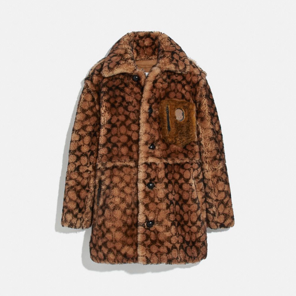 COACH®: Signature Shearling Coat