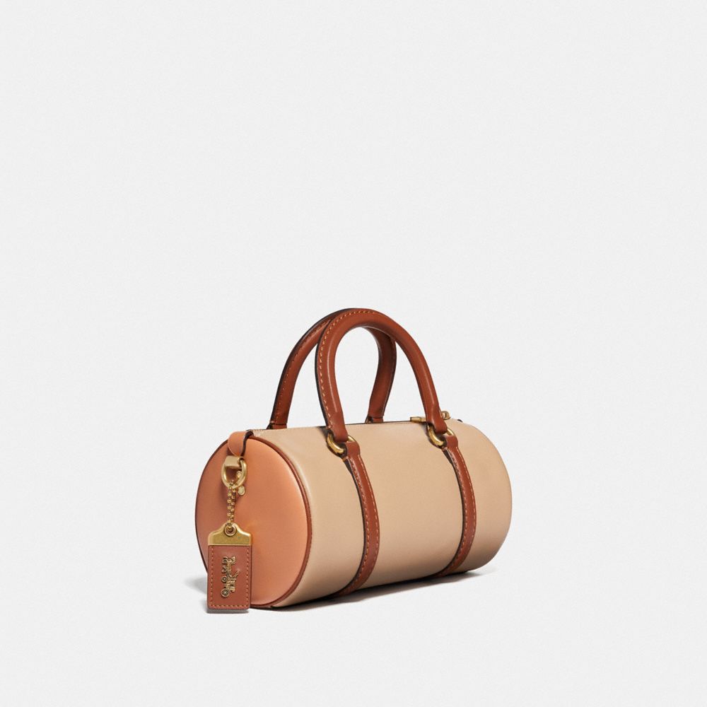 COACH®,Barrel Bag In Colorblock,,Angle View
