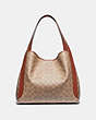 COACH®,HADLEY HOBO IN SIGNATURE CANVAS,Coated Canvas,Medium,Brass/Tan/Rust,Back View