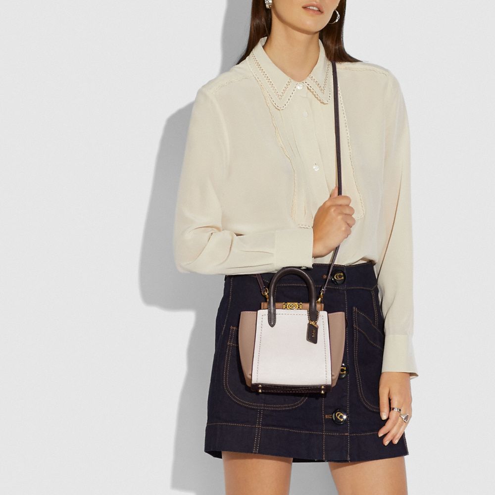COACH®,Troupe Tote 16 In Colorblock,,Detail View