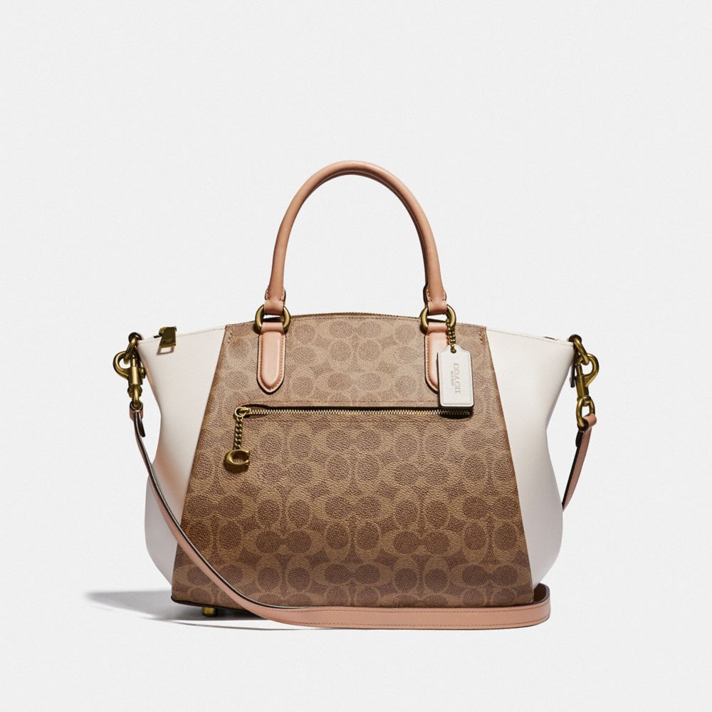 Coach elise satchel in signature sale canvas