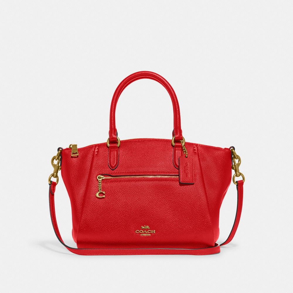 Coach polished pebble store leather elise satchel