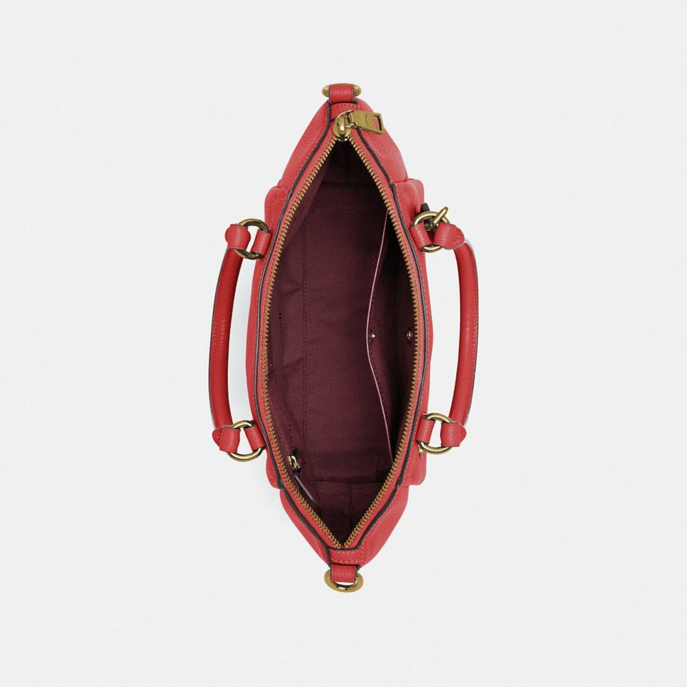 COACH®,Elise Satchel Bag,,Inside View,Top View