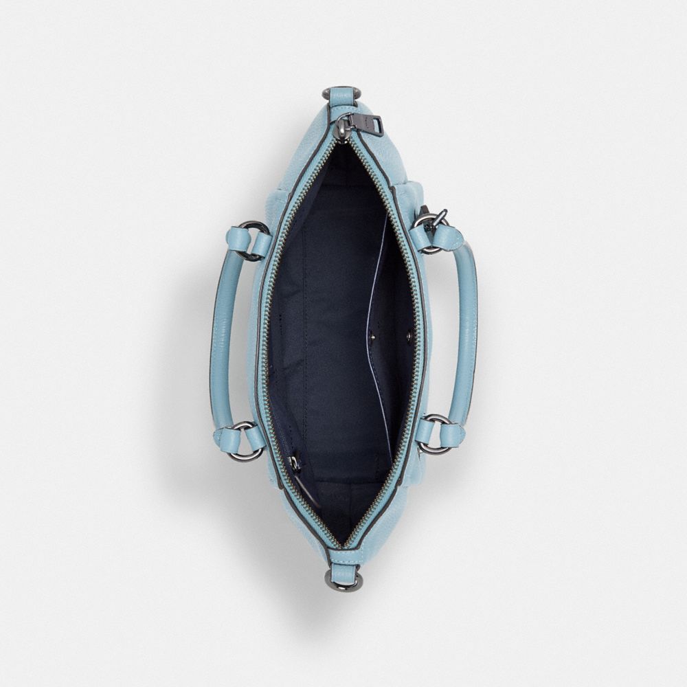 COACH®,Polished Pebble Leather Elise Satchel,,Inside View,Top View