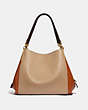 COACH®,DALTON 31 IN COLORBLOCK,Leather,Brass/Taupe Ginger Multi,Back View