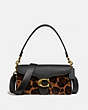 COACH®,TABBY SHOULDER BAG 26 WITH CAMO PRINT,Pebble Leather,Medium,Brass/Wild Beast,Front View