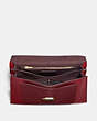 COACH®,TABBY TOP HANDLE,Leather,Large,Brass/Deep Red,Inside View,Top View