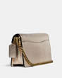 COACH®,TABBY CHAIN CROSSBODY,Leather,Brass/Platinum,Angle View