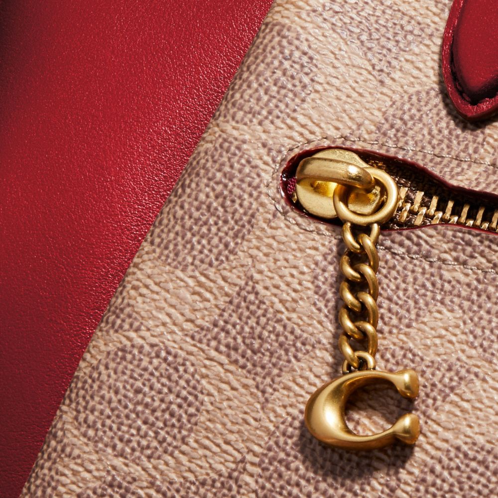 Elise Satchel Bag In Signature Canvas
